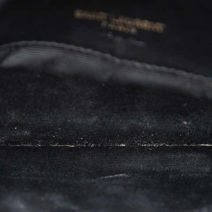 Saint Laurent Smooth Calfskin Cassandre Phone Holder Black Leather Very good condition - Model View