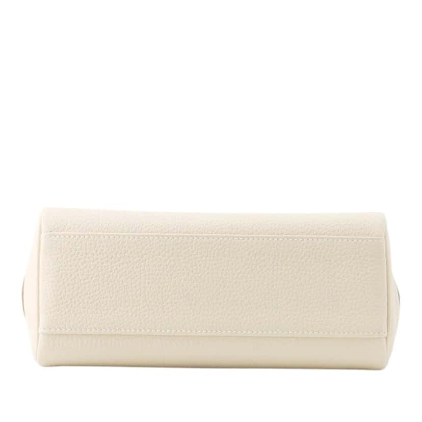 Hermès Togo Kelly Messenger PM White Leather Never worn - Inside View