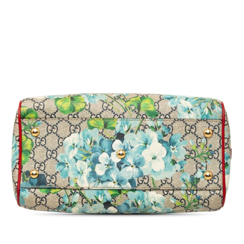 Gucci Small GG Supreme Blooms Satchel Beige Very good condition - Inside View