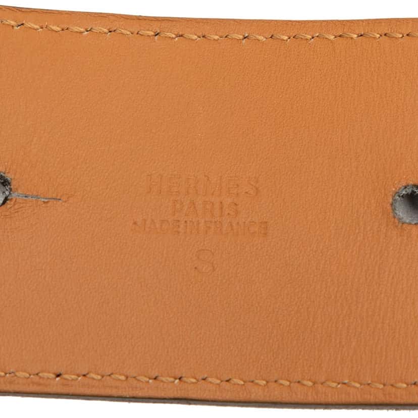 Hermès Chevre Mysore Collier de Chien Shadow Belt S Brown Leather Very good condition - Model View