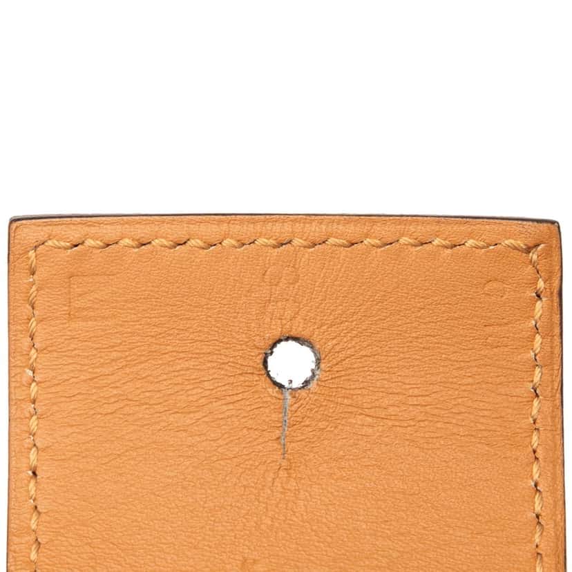 Hermès Chevre Mysore Collier de Chien Shadow Belt S Brown Leather Very good condition - Box View