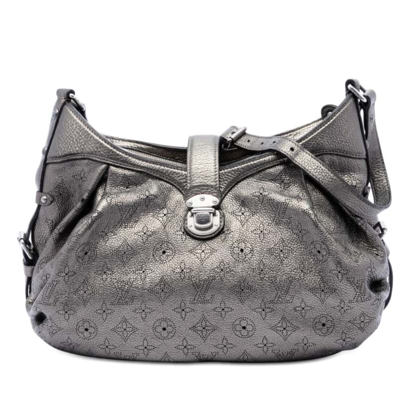 Louis Vuitton Monogram Mahina XS Silver Leather Very good condition - Front View