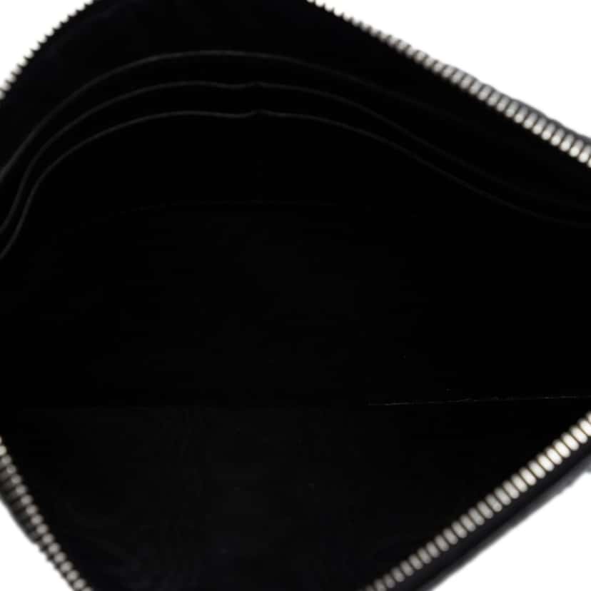 Gucci Microguccissima Clutch Black Leather Very good condition - Model View