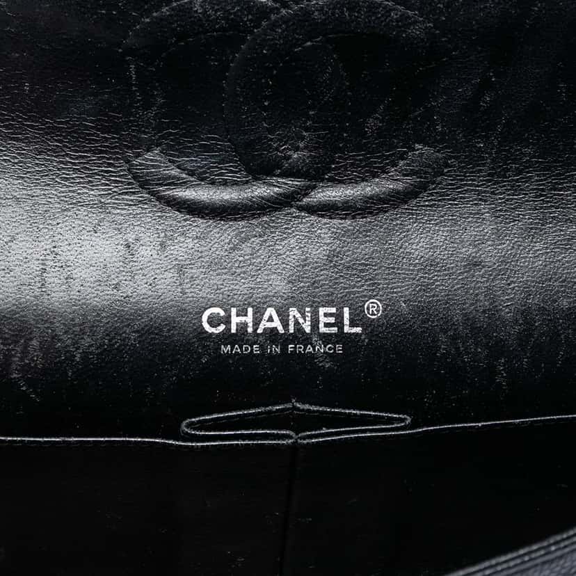 Chanel Medium Classic Caviar Double Flap Black Leather Very good condition - Box View