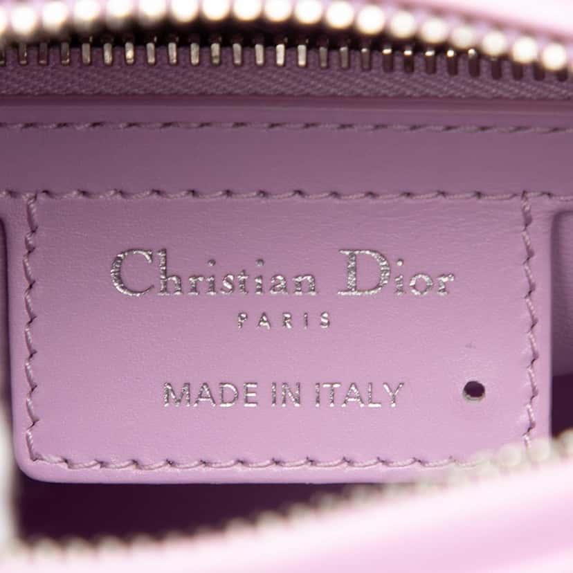 Dior Medium Calfskin Pockets Lady Dior Pink Leather Very good condition - Box View