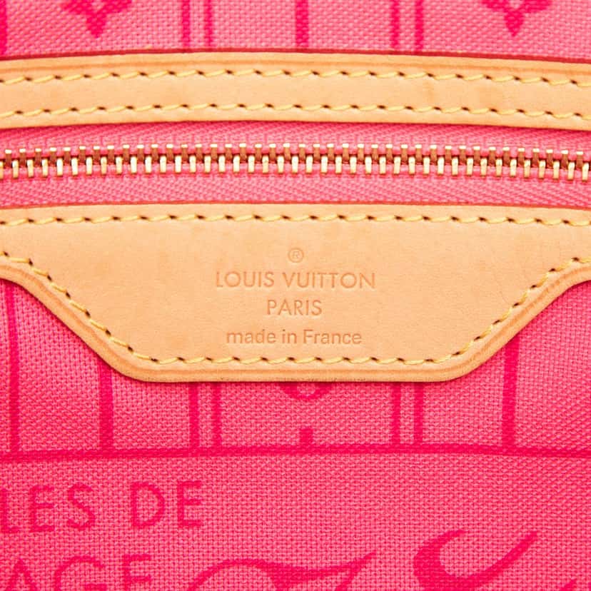 Louis Vuitton Monogram Roses Neverfull MM Brown Very good condition - Box View