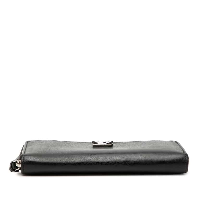 Louis Vuitton Leather Lockme Zippy Wallet Black Leather Very good condition - Inside View