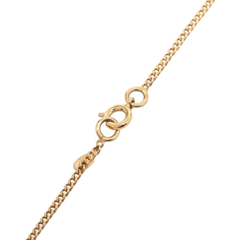Chanel CC Gold Plated Resin Rabbit Pendant Necklace Gold Metal Very good condition - Inside View