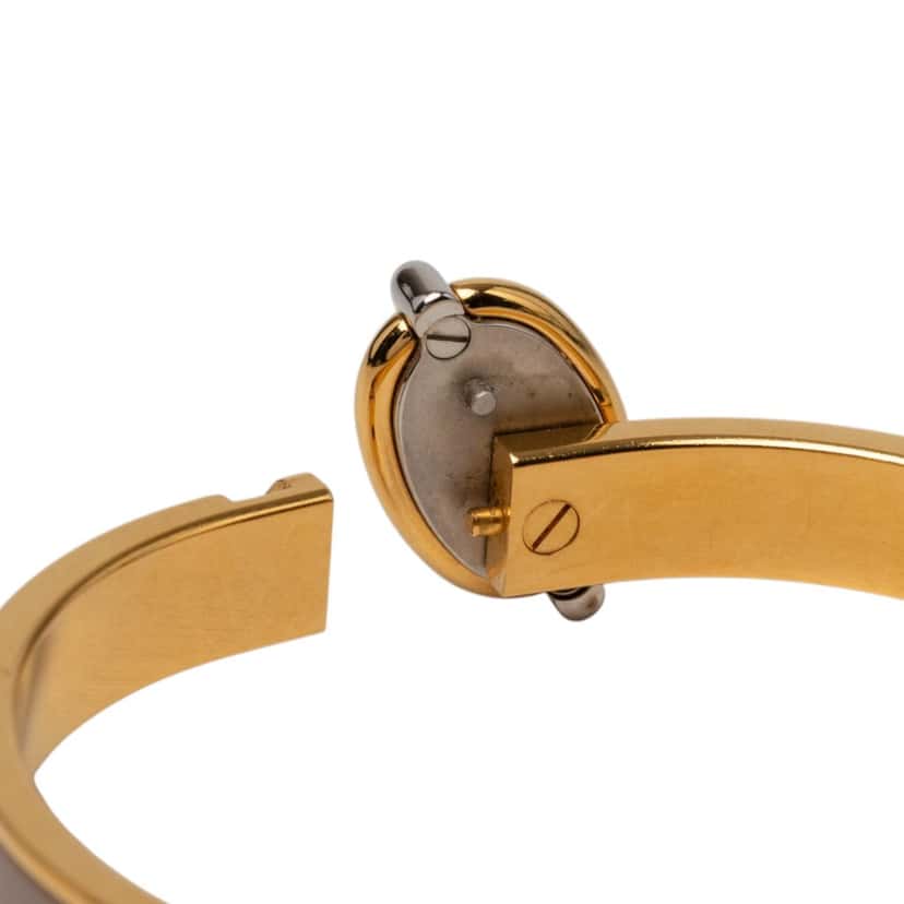 Hermès Mini Enamel Clic Chaine d Ancre Bracelet PM Brown Very good condition - Box View