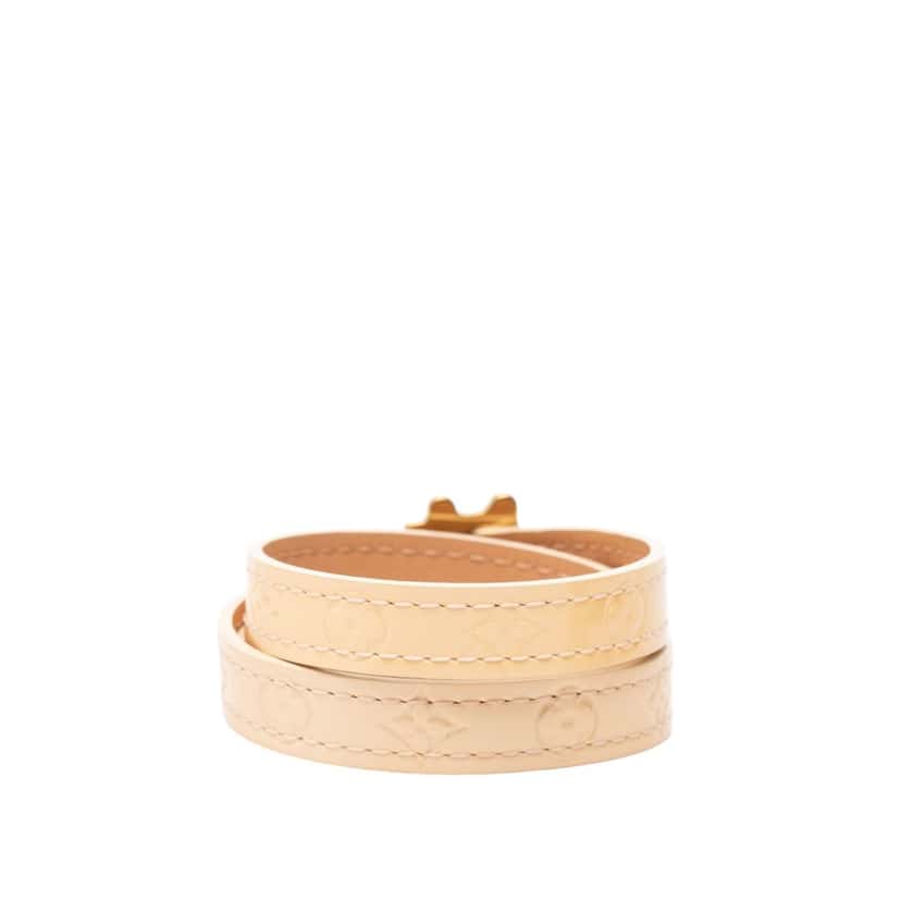 Louis Vuitton Monogram Vernis Triple Tour Wrap Bracelet Brown Leather Very good condition - Inside View