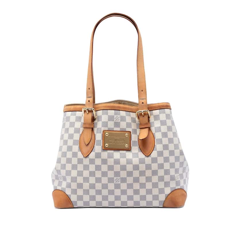 Louis Vuitton Damier Azur Hampstead MM White Very good condition - Front View