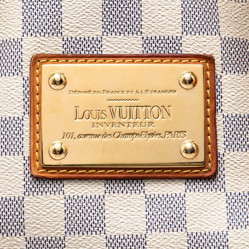 Louis Vuitton Damier Azur Hampstead MM White Very good condition - Box View
