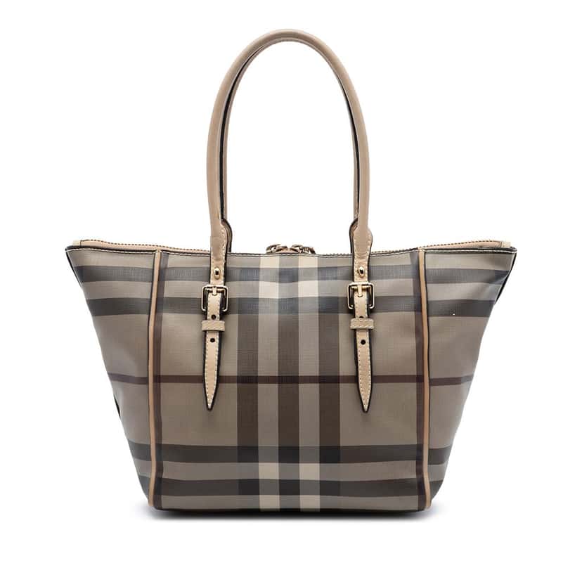Burberry Small Smoke Check Coated Canvas Salisbury Tote Other Very good condition - Front View