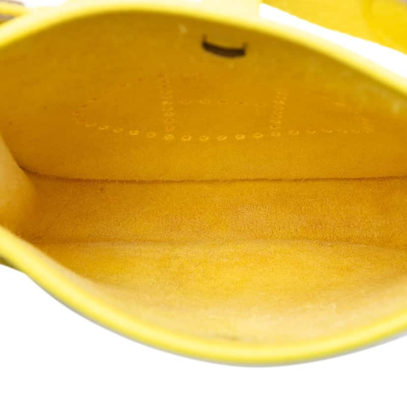 Hermès Clemence Evelyne I TPM Yellow Leather Very good condition - Model View