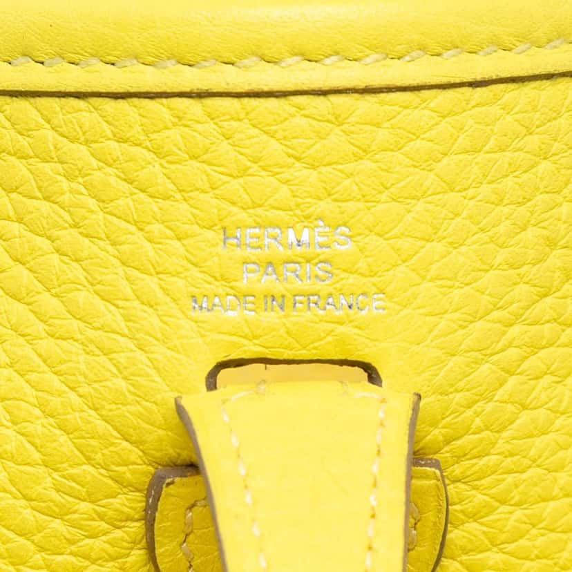 Hermès Clemence Evelyne I TPM Yellow Leather Very good condition - Box View