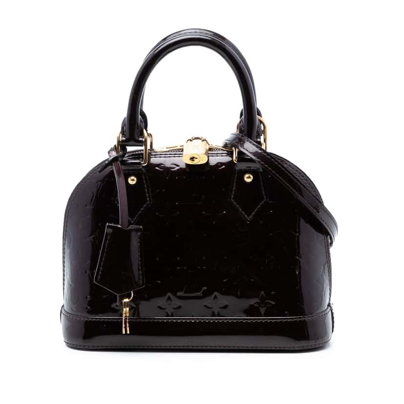 Louis Vuitton Monogram Vernis Alma BB Purple Leather Very good condition - Front View