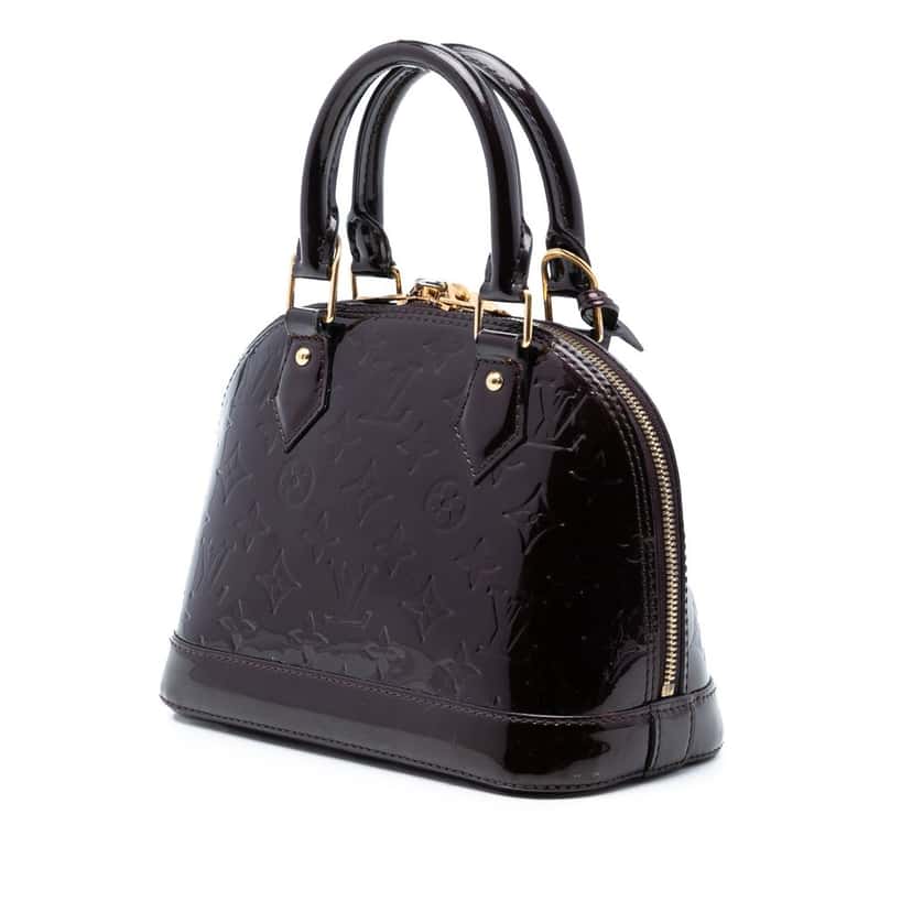 Louis Vuitton Monogram Vernis Alma BB Purple Leather Very good condition - Back View