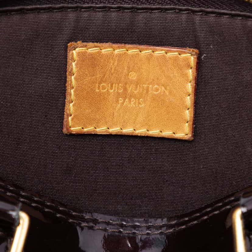 Louis Vuitton Monogram Vernis Alma BB Purple Leather Very good condition - Box View