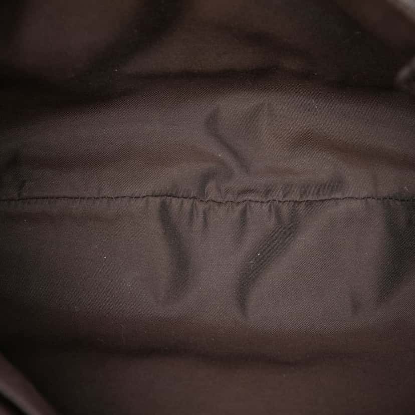 Gucci GG Denim Abbey D Ring Satchel Brown Very good condition - Model View