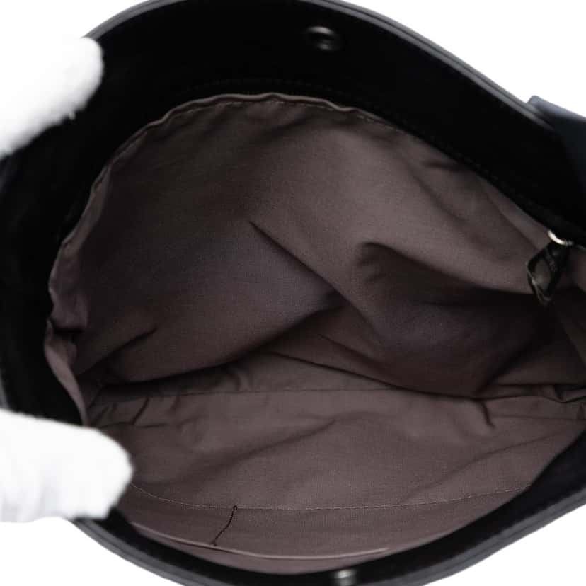Bottega Veneta Intrecciato Trimmed Nappa Crossbody Black Leather Very good condition - Model View
