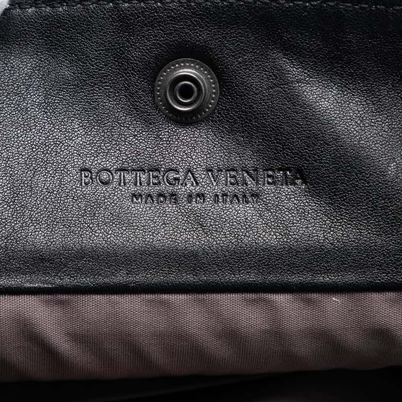 Bottega Veneta Intrecciato Trimmed Nappa Crossbody Black Leather Very good condition - Box View