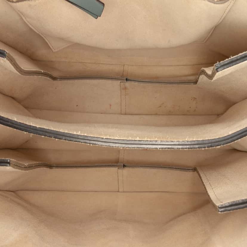 Chloé Medium Calfskin and Suede Faye Crossbody Blue Leather Very good condition - Model View