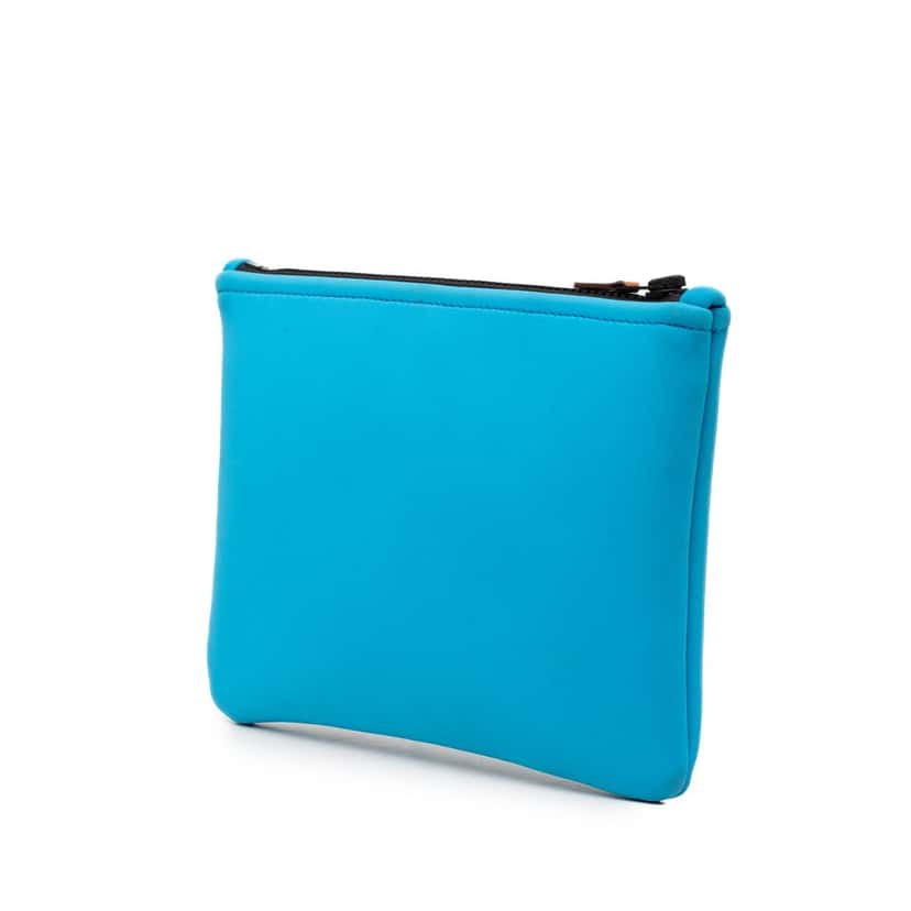 Hermès Small Perforated Nylon Neobain Poulpe Fiction Case Blue Very good condition - Back View