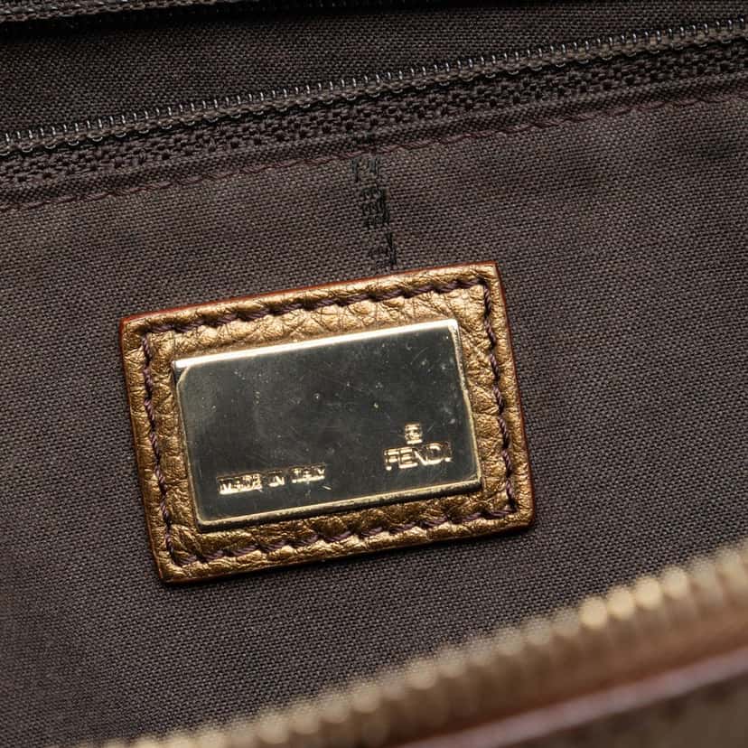 Fendi Zucchino Canvas Tote Beige Very good condition - Box View