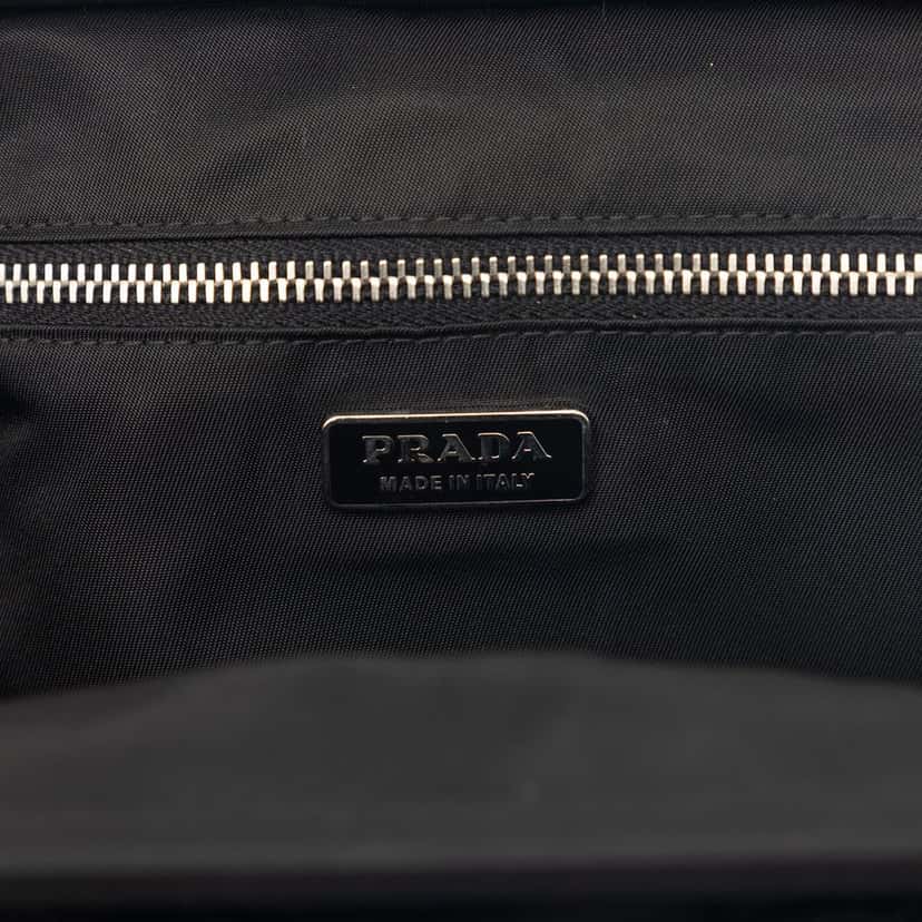 Prada Tessuto Beaded Handbag Black Very good condition - Box View