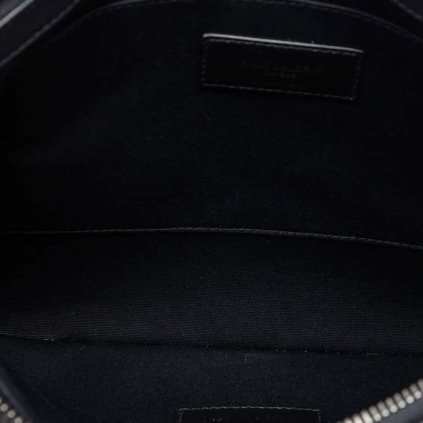 Saint Laurent Canvas Rive Gauche Clutch Black Very good condition - Model View