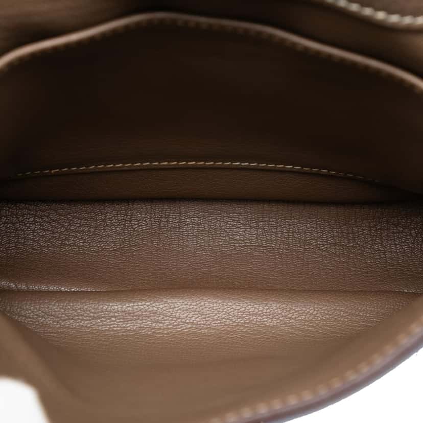 Hermès Clemence Steve Pochette Brown Leather Very good condition - Model View