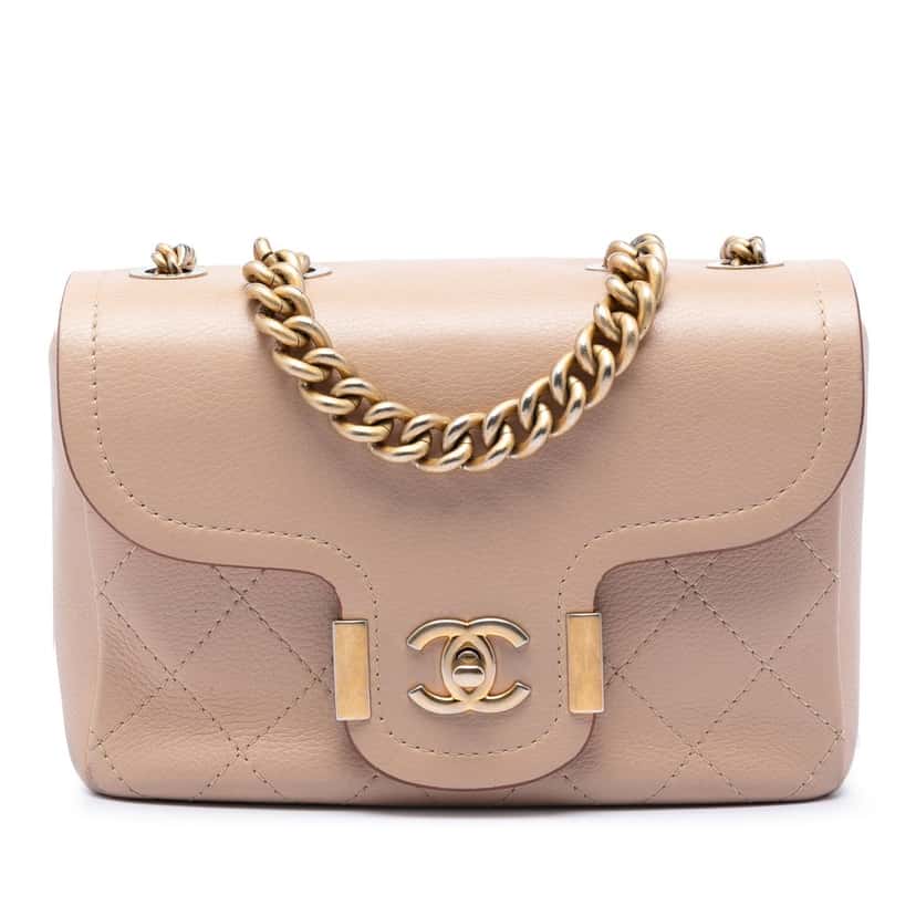 Chanel Paris-Greece Calfskin Archi Chic Flap Beige Leather Very good condition - Front View