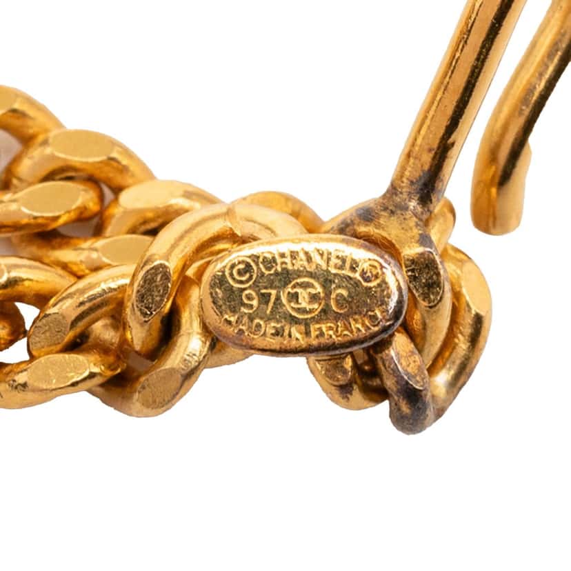 Chanel CC Brass Gold Plated Chain Belt Gold Metal Very good condition - Inside View