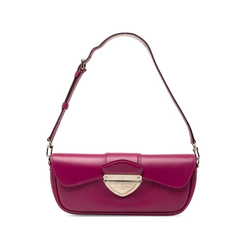 Louis Vuitton Epi Pochette Montaigne Purple Leather Very good condition - Front View