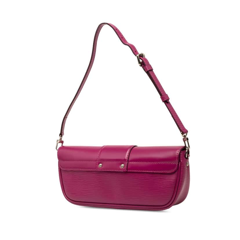Louis Vuitton Epi Pochette Montaigne Purple Leather Very good condition - Back View