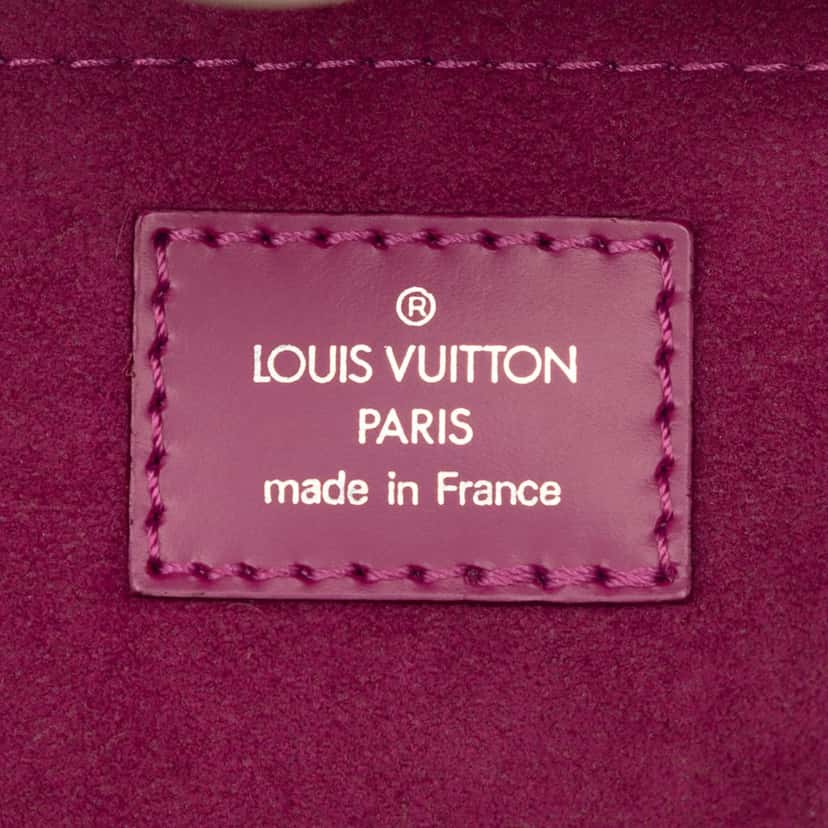Louis Vuitton Epi Pochette Montaigne Purple Leather Very good condition - Box View