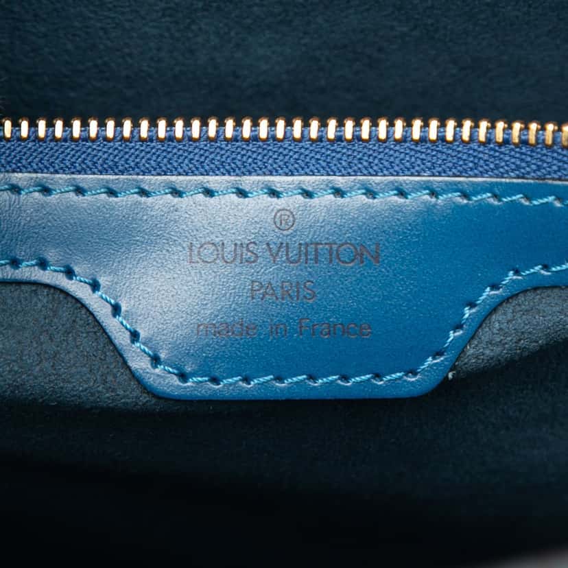 Louis Vuitton Epi Lussac Blue Leather Good condition - Box View