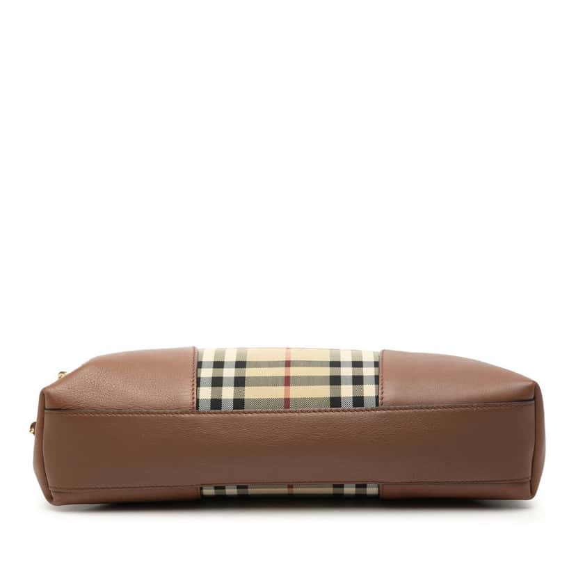 Burberry Haymarket Check Canvas Chichester Crossbody Beige Very good condition - Inside View