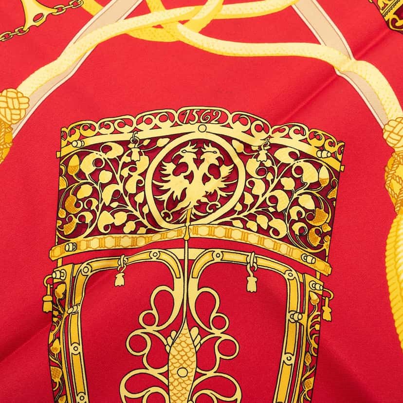 Hermès Les Muserolles Silk Scarf 90 Black Very good condition - Box View