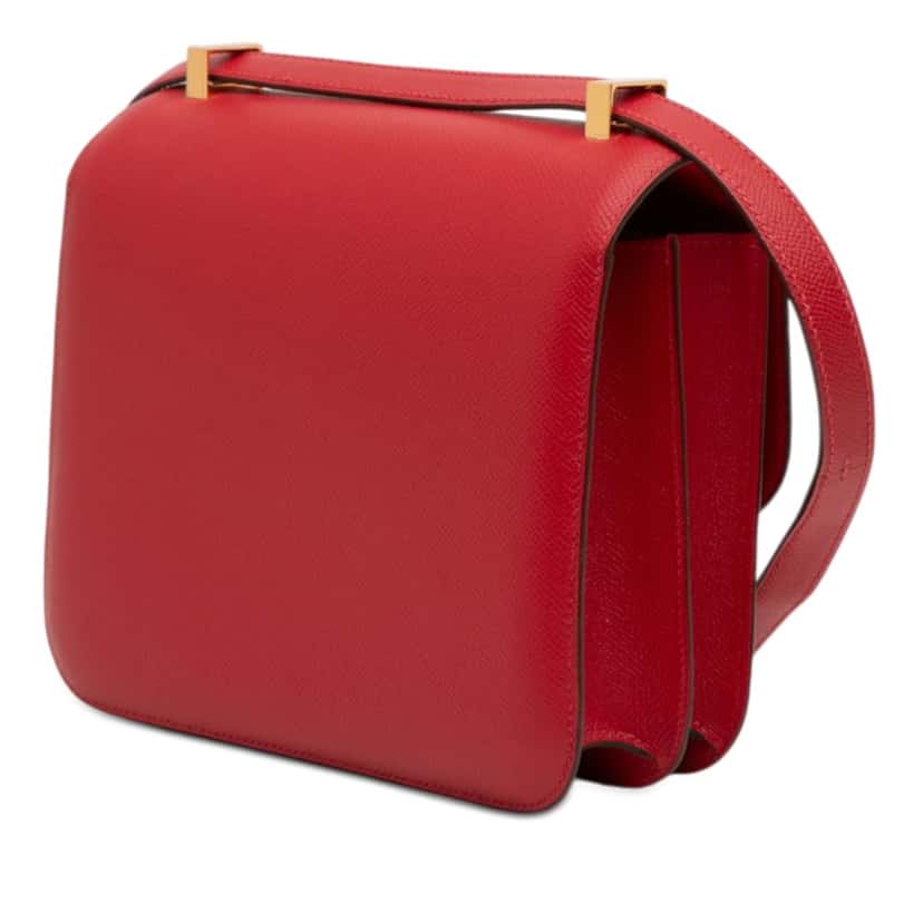 Hermès Epsom Constance 24 Red Leather Very good condition - Back View