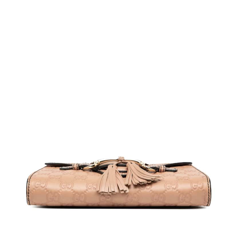 Gucci Small Guccissima Emily Crossbody Beige Leather Very good condition - Inside View