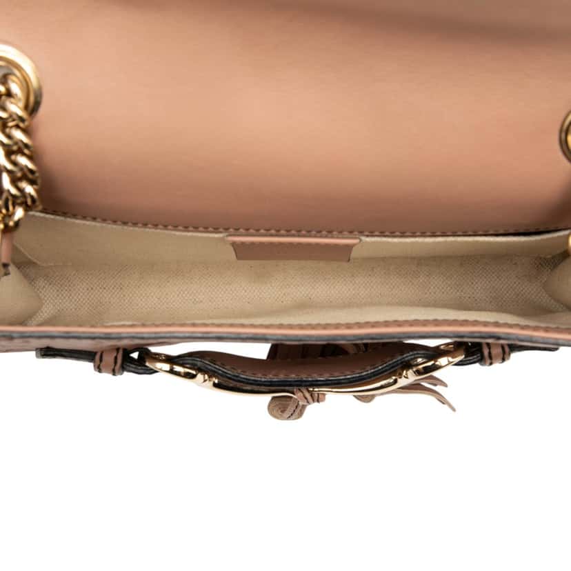 Gucci Small Guccissima Emily Crossbody Beige Leather Very good condition - Model View