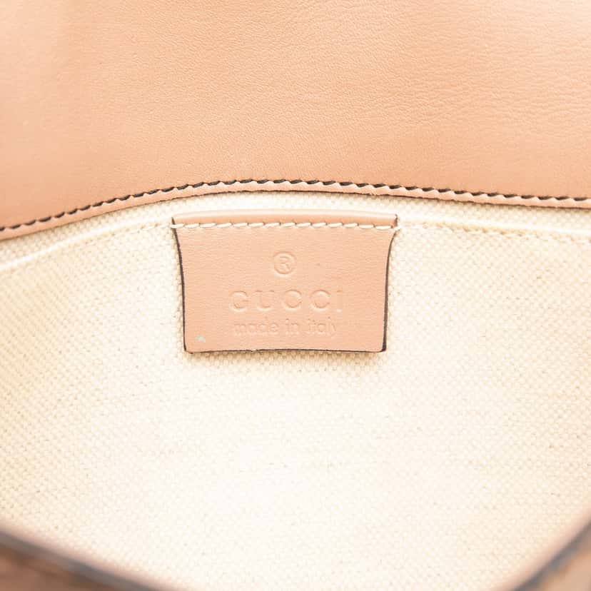 Gucci Small Guccissima Emily Crossbody Beige Leather Very good condition - Box View