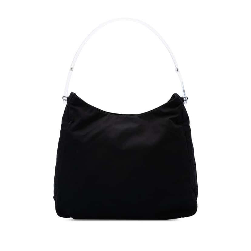 Prada Tessuto Acrylic Handle Bag Black Very good condition - Front View