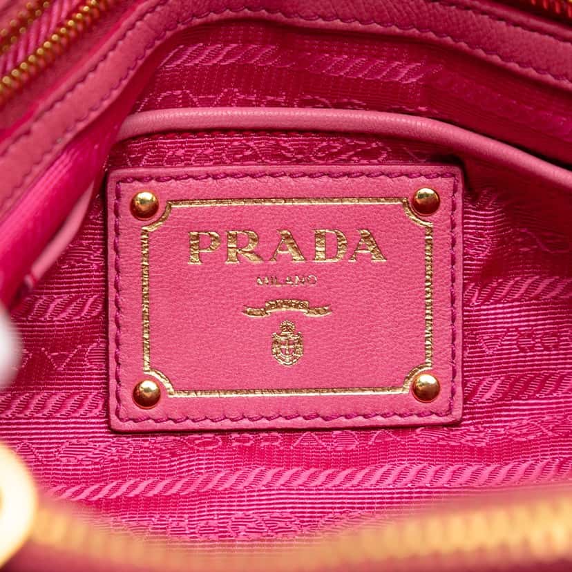 Prada Tessuto Gaufre Satchel Pink Very good condition - Box View