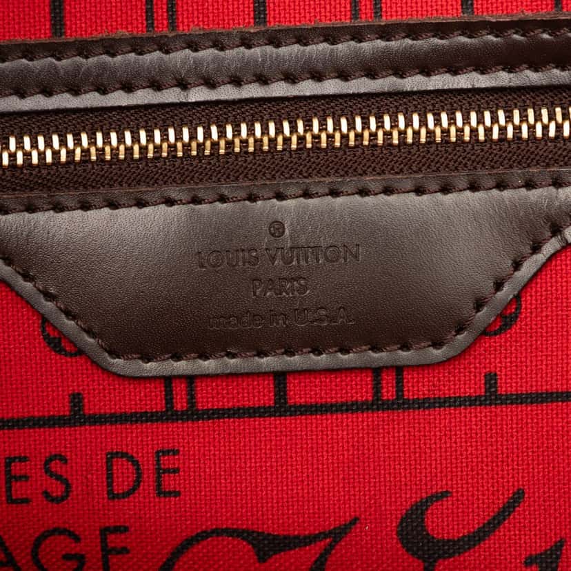 Louis Vuitton Damier Ebene Neverfull PM Brown Very good condition - Box View