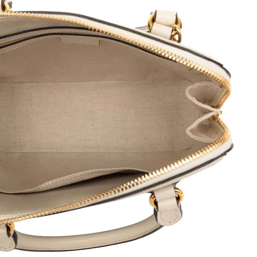 Gucci Small GG Supreme Horsebit 1955 Satchel Beige Very good condition - Model View