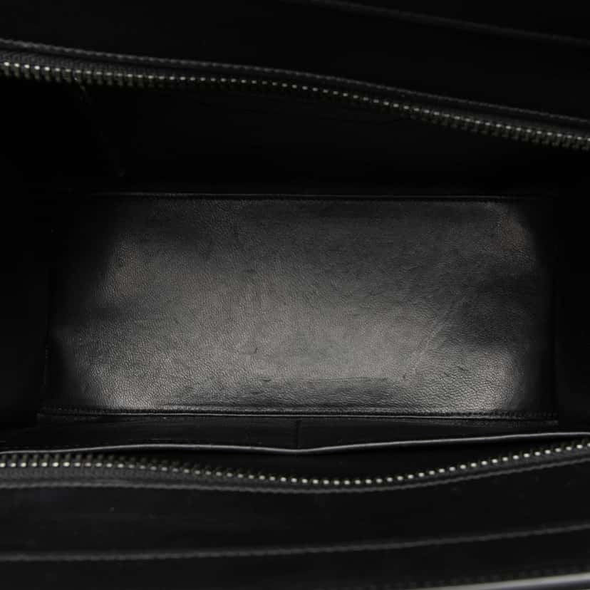 Celine Micro Tricolor Leather Luggage Tote White Leather Very good condition - Model View