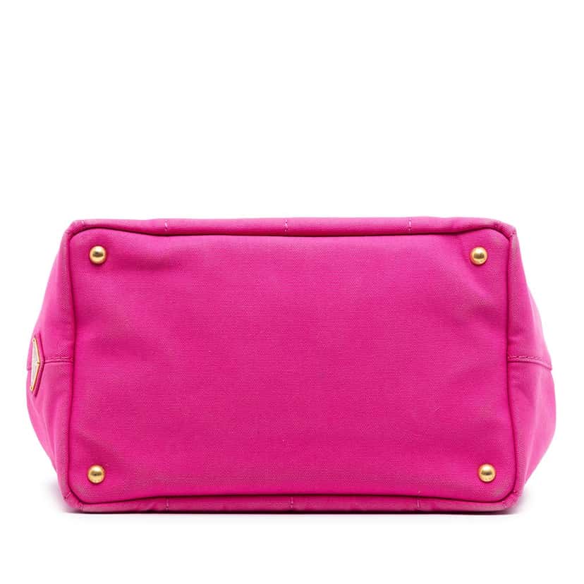 Prada Canvas Canapa Logo Satchel Pink Very good condition - Inside View