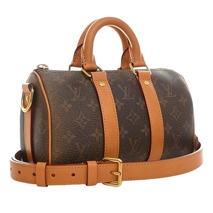 Louis Vuitton Monogram Dust Keepall Bandouliere 25 Brown Very good condition - Back View